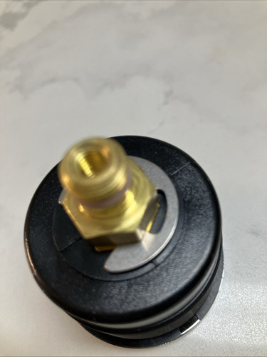 1/8" MNPT Mini Micro Air Pressure Gauge 0-100 PSI 1 1/2 " Face Center Back Mount - Picture 2 of 6
