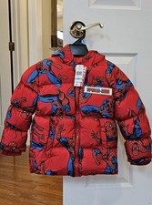 Spiderman Zip-up Puffer Coat Size 6/7