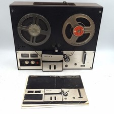 Sony TC-350 Reel To Reel Tape Recorder Vintage Stereo Tape Deck w/ Manual Prop