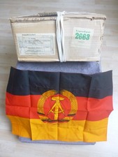 210 DDR Fahnen orig. in 40 x 60 cm ( Baumwolle ) unbenutzt - Neu mit Etikett.