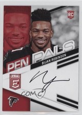 2023 Panini Donruss Elite Pen Pals Bijan Robinson #PPBR Auto lz7