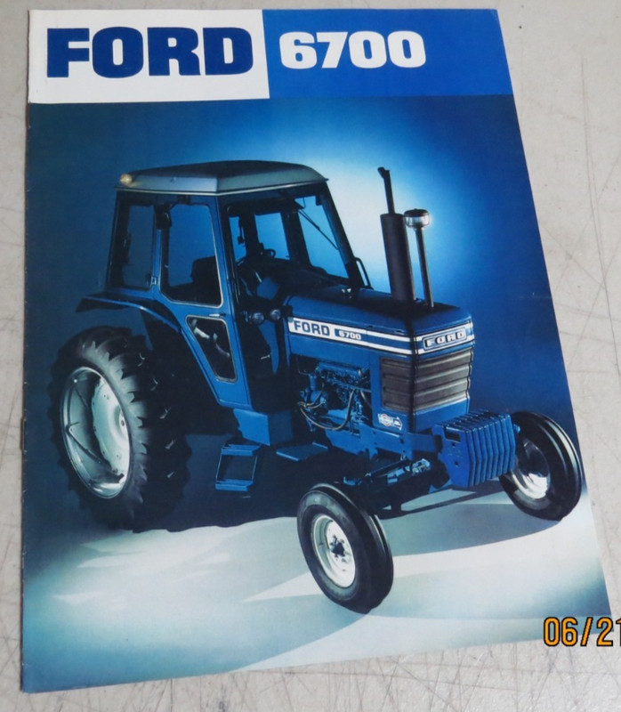NICE VINTAGE 1970s FORD 6700 TRACTOR SALES CATALOG 7pgs L()()K NR!