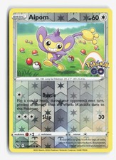 Pokémon Aipom 056/078 Pokémon GO Reverse Holo Manico Inglese