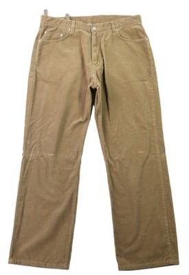 LACOSTE Men s 38 x 32 Khaki Brown Corduroy Wide Leg Baggy Pants NEW NWT