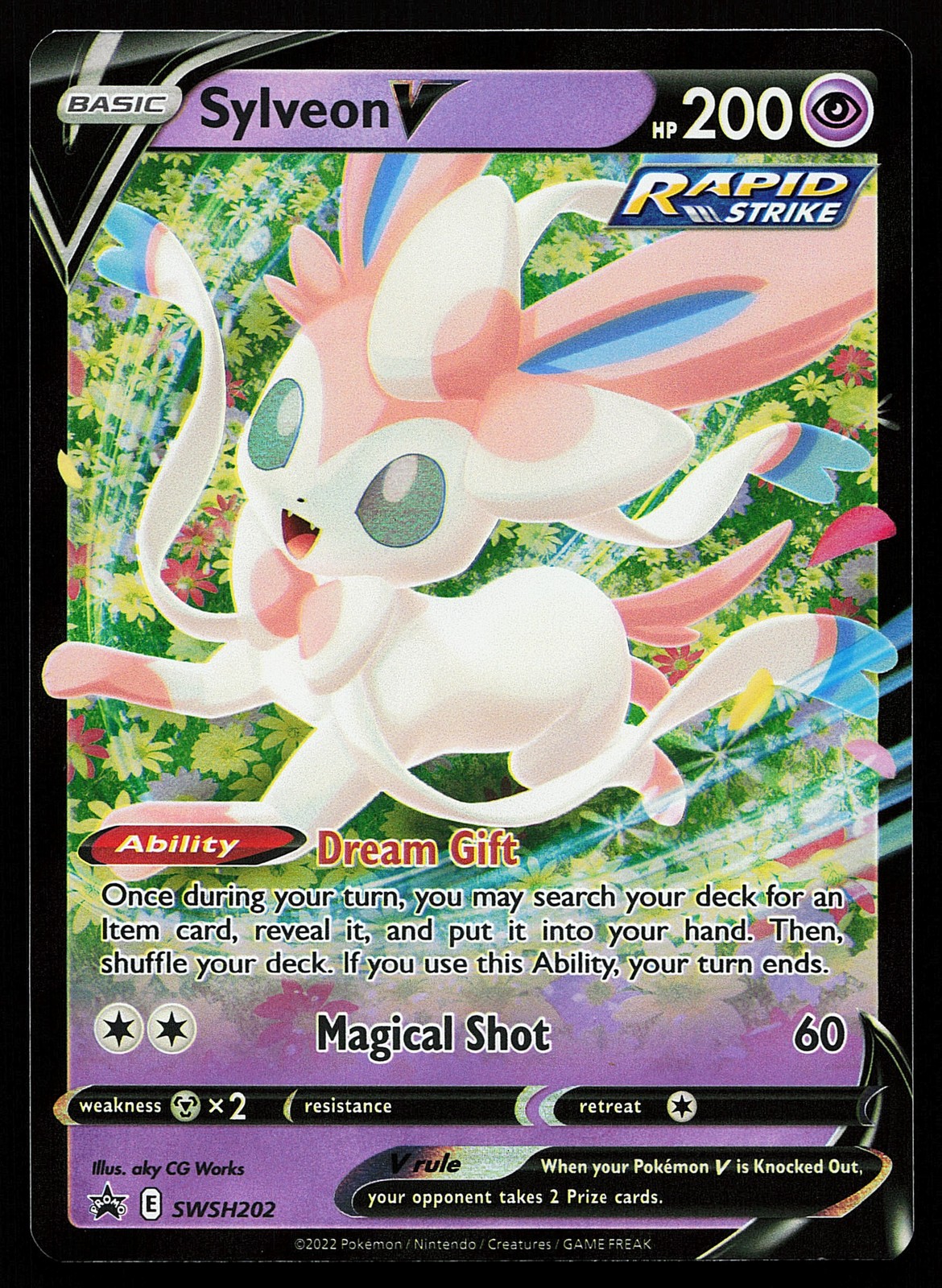 Sylveon V SWSH202 Holo Sword & Shield Promo Pokémon Card