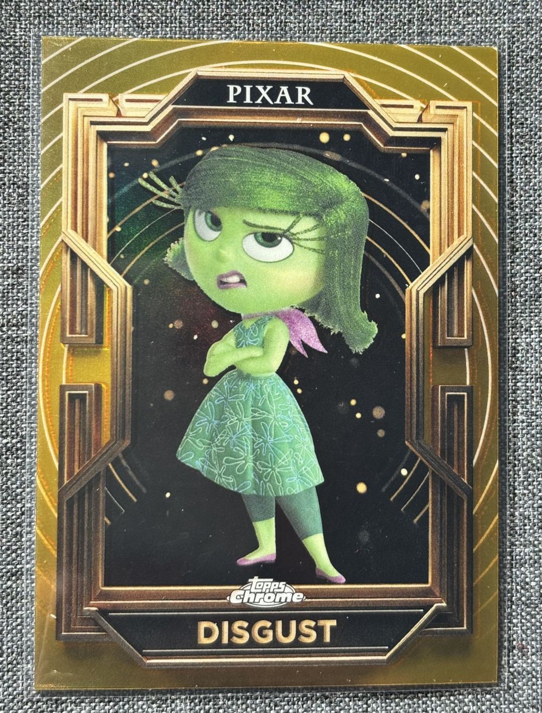 DISGUST 2025 Topps Pixar Gold Base #60 INSIDE OUT