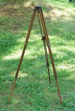 WOODEN TRIPOD, UNMARKED AS TO MAKER, VINTAGE CAMERA/227462
