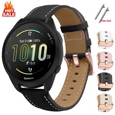 For Garmin Venu 2 Plus/SQ Vivoactive 5 3 Vivomove HR PU Leather Watch Strap Band