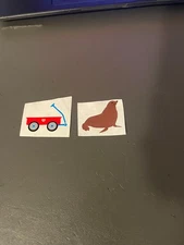 Vintage 1980s 2 Mrs. Grossman's Stickers