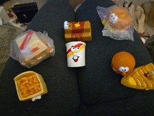 Burger King Kids Club Lickety Splits Rolling Food Racers Toys 1989 Lot Of 7 Vtg