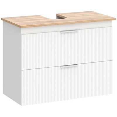 Waschbeckenunterschrank Badezimmerschrank mit zwei großen Schubladen