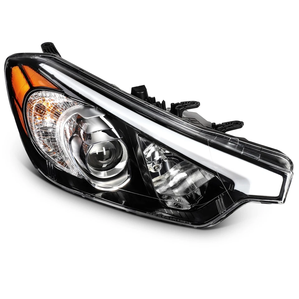 For 2014-2016 Kia Forte Koup Forte5 Headlight Assembly 1.6/2.0L Pair Black/Clear - Imagem 4 de 4
