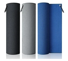 3 Pack Golf Towel for Golf Bags with Carabiner Clip Microfiber Golf Gear Rag