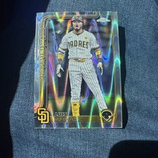 2025 Topps Chrome Luis Arraez #216 - Ray Wave Refractor (SP) - San Diego Padres