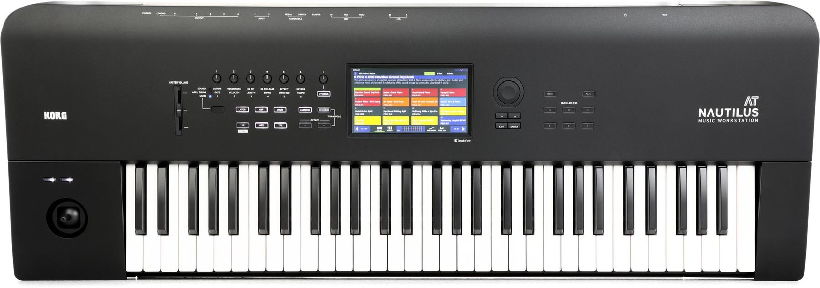 Рабочая станция для 61-клавишного синтезатора Korg Nautilus 61 с функцией Aftertouch 371090₽