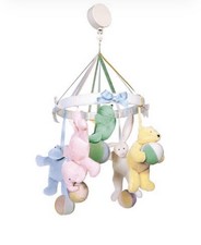 North American Bear Company 1996 Flatso Mobile Plays Hush Little Baby