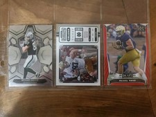 Michael Mayer - Notre Dame/Las Vegas Raiders - 3 Card Lot - Multiple Rookies 