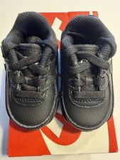 NEW Toddler NIKE Air Max 90 LTR TD SHOES BLACK CD6868 001 , SZ 2.0C