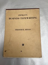 VINTAGE  PITMANS BUSINESS TYPEWRITING 1952 Frederick Heelis Collectors Book VGC thumbnail