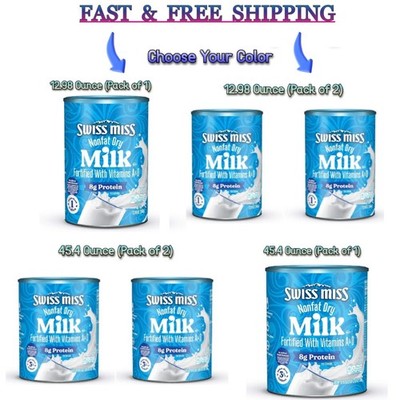 Swiss Miss Nonfat Dry Milk With Vitamins_ (Select your pack & size)