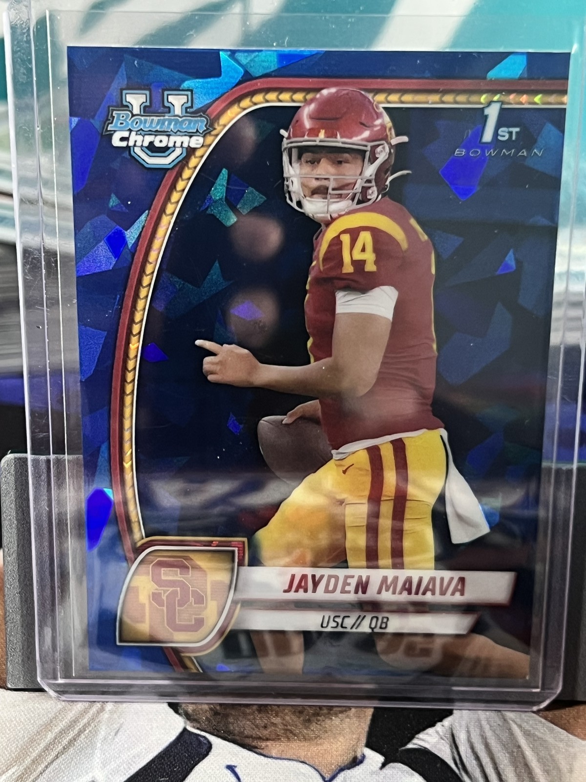 2024 Bowman University Chrome Sapphire #195 Jayden Maiava