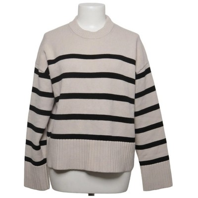 H&M, Strickpullover, Größe: M, Beige/Schwarz #eRi