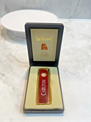 NEW VINTAGE CARLTON LUCIENNE PIEZO ELECTRONIC LIGHTER BUTANE  EBC58