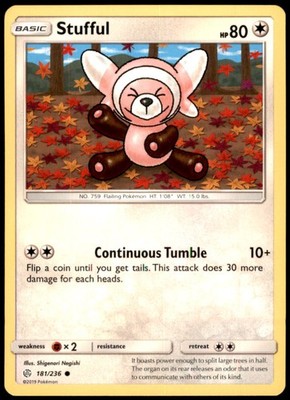 Pokemon - Stufful #181/236 - SM - Cosmic Eclipse Common