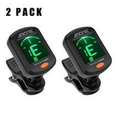 High Quality 2 LCD Clip On Chromatic Acoustic Electric Guitar Bass Ukulele Tuner