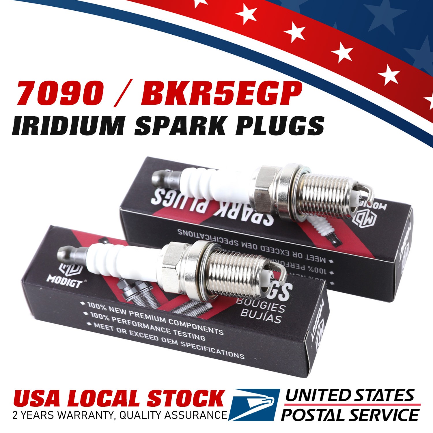 Direct Fit For Subaru Volkswagen Spark Plug x4 OEM Replace For NGK 7090 BKR5EGP