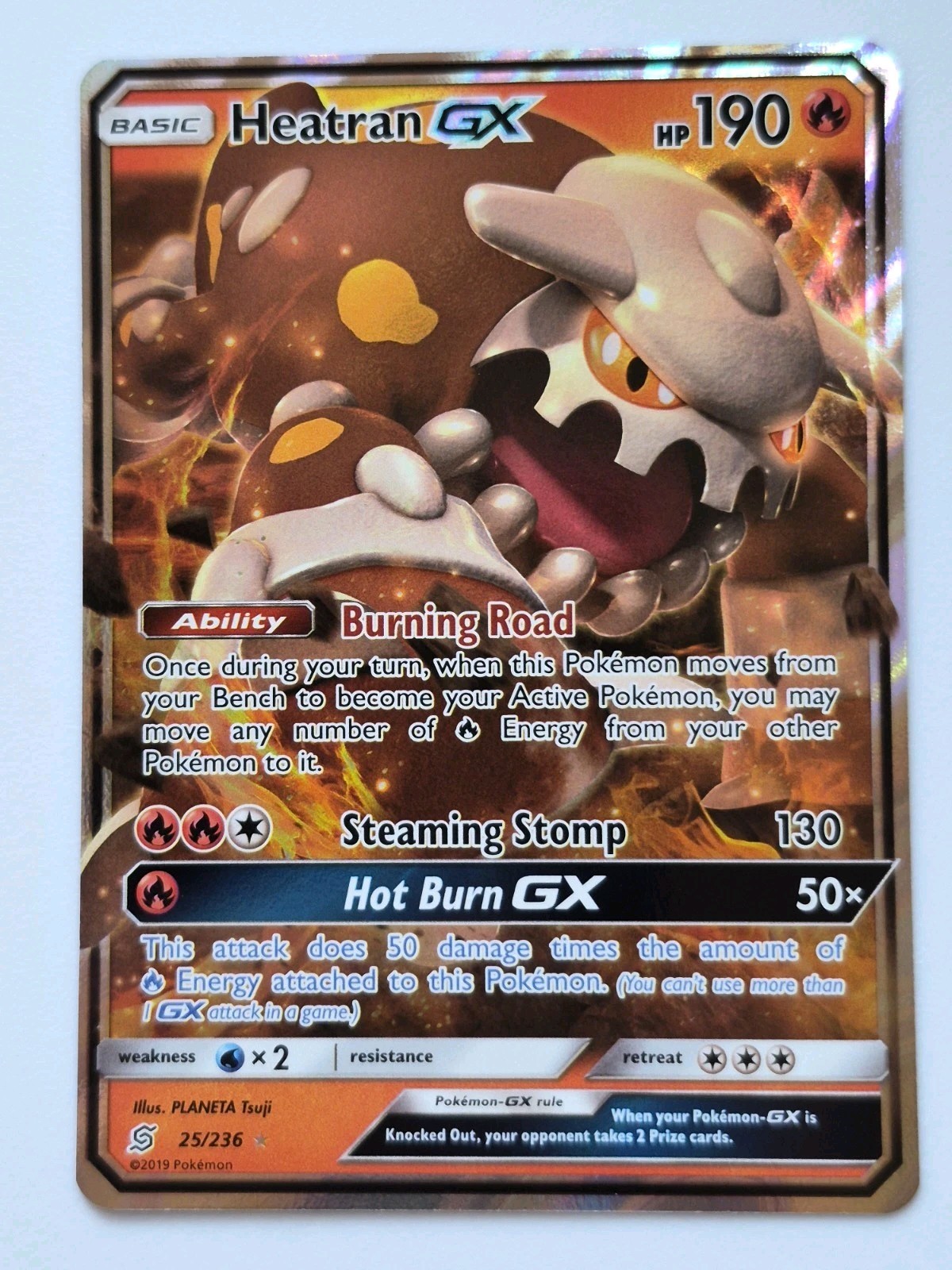 Heatran GX Ultra Rare SM - Unified Minds 25/236 NM