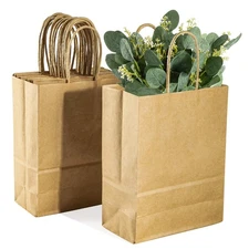 Small Kraft Bags with Handles - 12 Pcs Small Kraft Paper Bags Brown Bag Paper