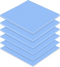 6 Pcs Thermal Pad 100 X 100 Mm, 0.5 Mm, 1 Mm, 1.5 Mm, 2 Mm, 2.5 Mm, 3 Mm Heat Re