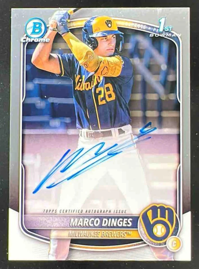 2025 Bowman Chrome Chrome Autograph #CPA-MD Marco Dinges RC Auto