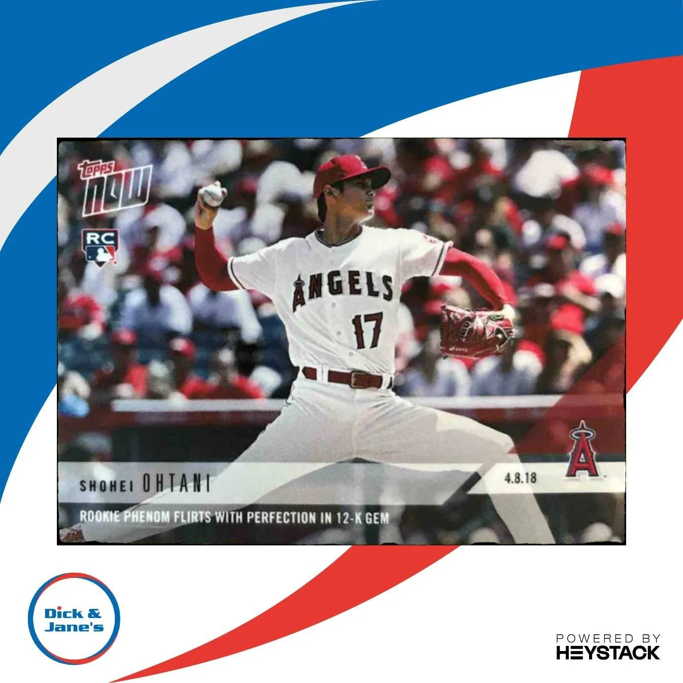 2018 Topps Now Shohei Ohtani #53 RC Los Angeles Angels