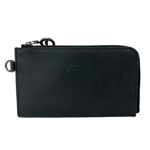 LONGCHAMP Le Pliage Extra Pouch L Zip Pouch Black Leather