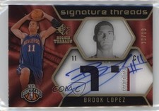 2008 SP Rookie Threads Signature Rookies Parallel 10/10 Brook Lopez #71 Auto s3g