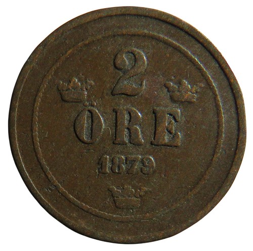 1879 Norway 2 Ore Coin
