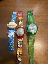 Vintage Burger King Rugrats In Paris Movie Watch Lot - Needs Batteries