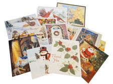 Greeting Cards - Variety Christmas Fall Autumn Halloween Thank You - Lot of 15
