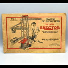 Erector No. 3 Manual Instruction Booklet 1928 AC Gilbert Co