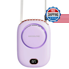 Portable Neck Fan Mini Small Personal Handheld Fan USB Rechargeable 3 Speed for