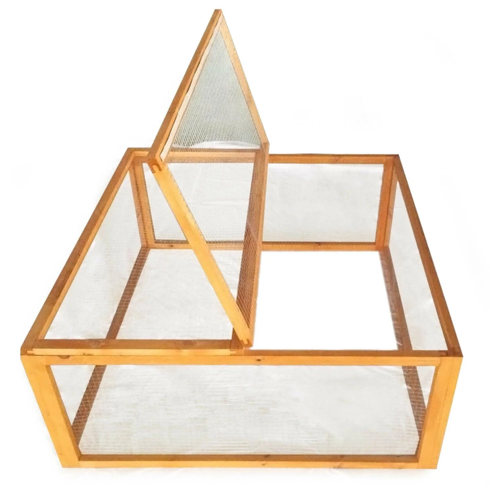 Enclos bois 100x100cm carré avec couvercle pour petits animaux et rongeurs