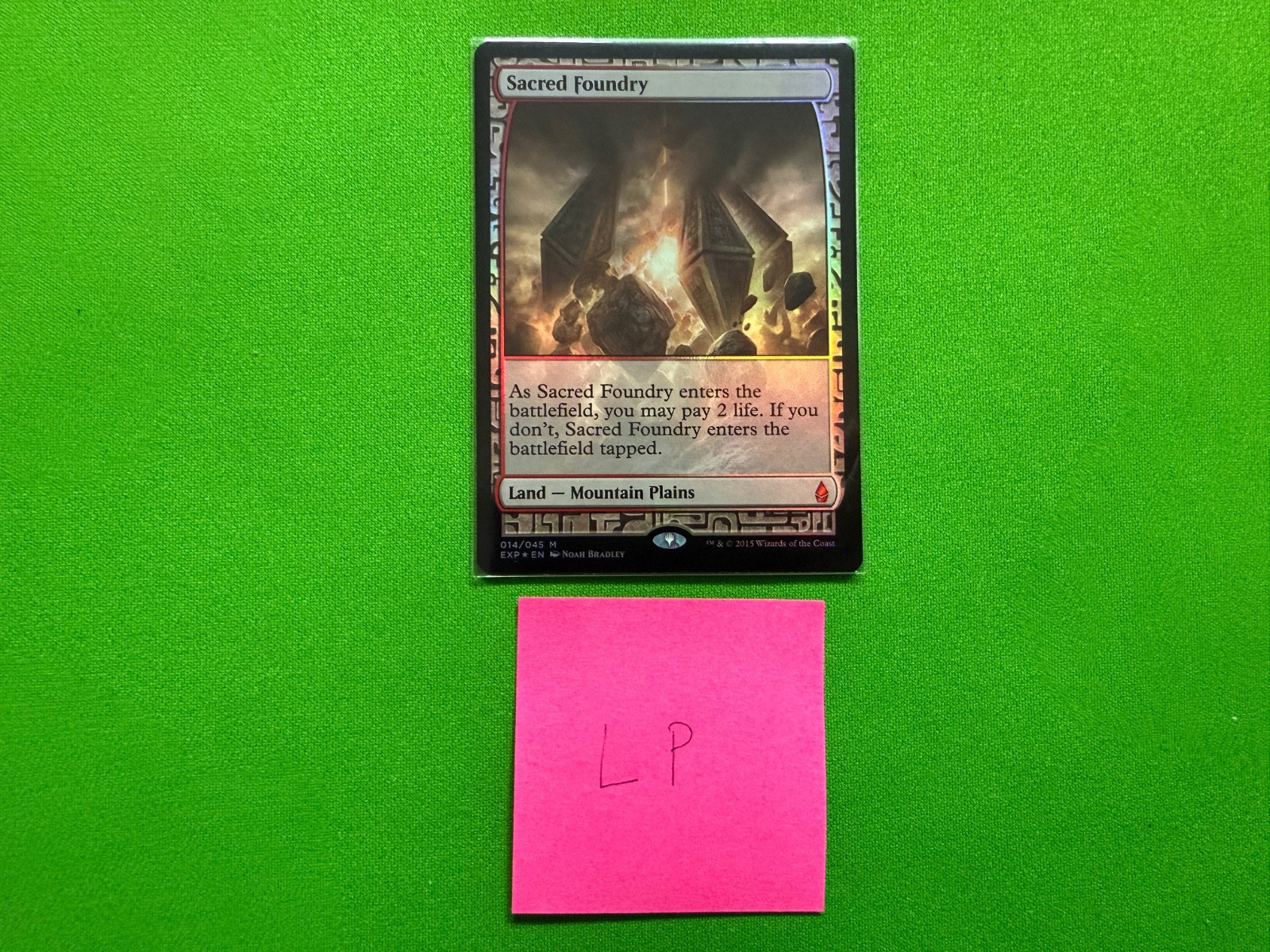 1x LP Foil Zendikar Expedition Sacred Foundry MTG Magic the Gathering