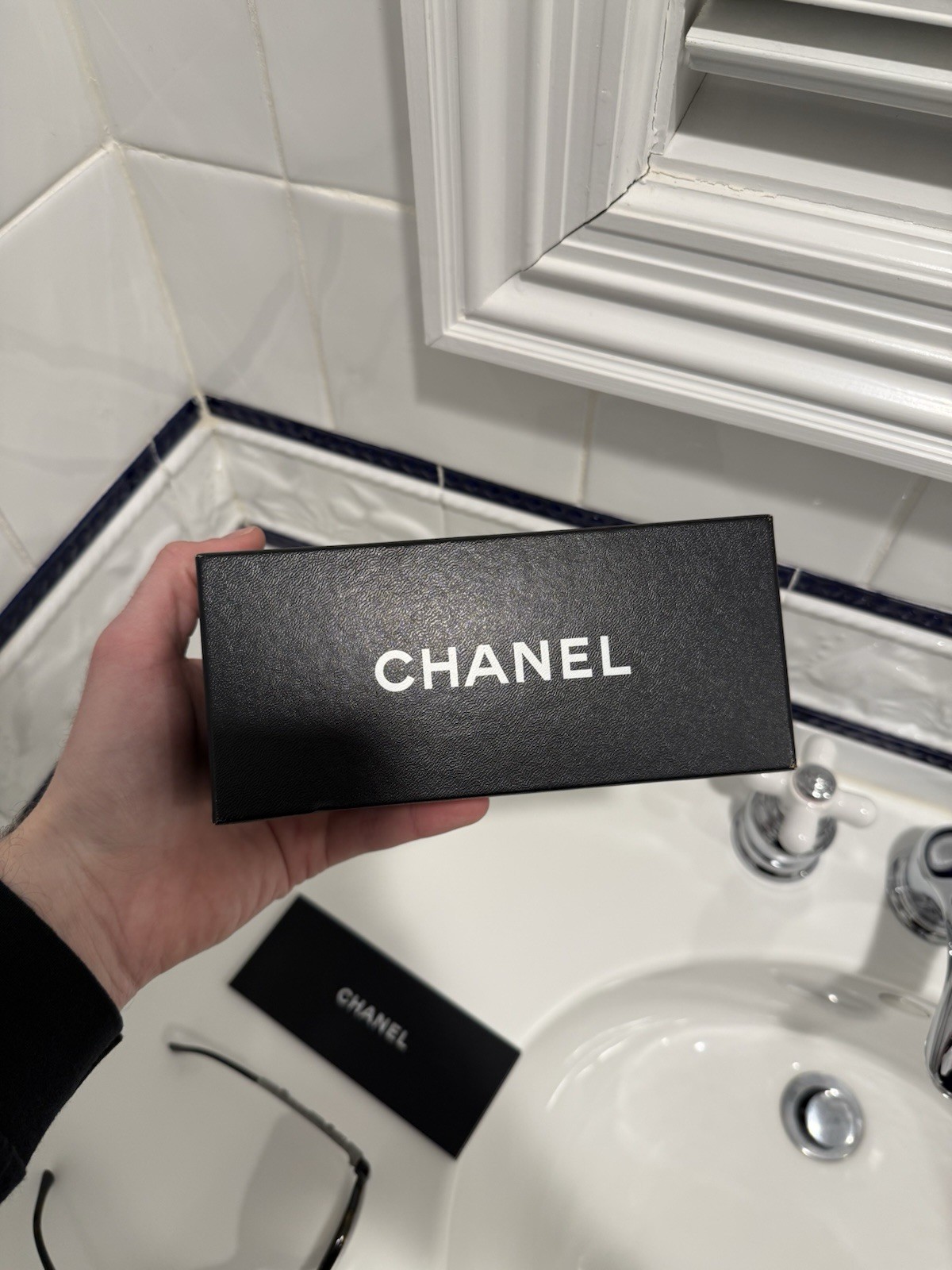 CHANELTortoise Shell Square Acetate Frame And Cry… - image 19