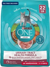 Purina ONE High Protein Urinary Tract Health Dry Cat Food, 22 lb Bag