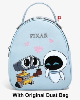 Disney Pixar Wall-E Eve & Wall-E Boot Plant Hearts Backpack & Dust Bag Exclusive