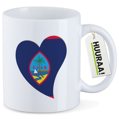 Kaffeetasse Guam Flagge Herz Geschenkidee Guam Geschenk Präsent Mitbringsel S