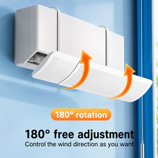 Adjustable AC Air Conditioner Wind Deflector Vent Baffle Shield Home Office