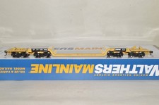 HO scale Walthers TTX Trailer Train 81' 8-axle depressed center flat car 130562